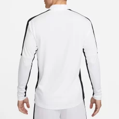 Nike Men's Dri-FIT Academy 1/4 Zip Global Long Sleeve T-Shirt -Ball Games Comprehensive Shop DX4294 100 White MODDET