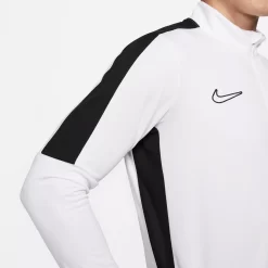 Nike Men's Dri-FIT Academy 1/4 Zip Global Long Sleeve T-Shirt -Ball Games Comprehensive Shop DX4294 100 White MODDET alt1