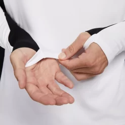 Nike Men's Dri-FIT Academy 1/4 Zip Global Long Sleeve T-Shirt -Ball Games Comprehensive Shop DX4294 100 White MODDET alt2