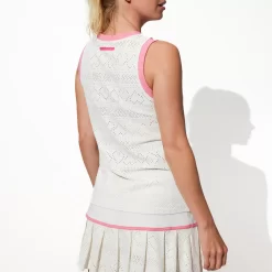 EleVen By Venus Williams Women's Devotion Luxe Tennis Tank Top -Ball Games Comprehensive Shop EVT UG TA690 White MODBCK