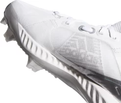 Adidas Women's PureHustle TPU Softball Cleats -Ball Games Comprehensive Shop FW3080 WhiteSilver DET