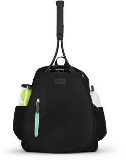 Ame & Lulu Game Time Tennis Backpack -Ball Games Comprehensive Shop GTIME268 BlackMint FRT