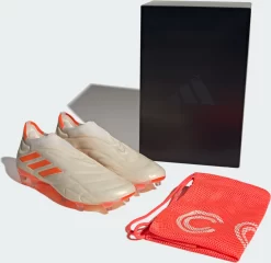 Adidas Copa Pure+ FG Soccer Cleats -Ball Games Comprehensive Shop HQ8894 WHITEORANGE DET alt2
