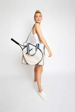 Ame And Lulu Hamptons Tennis Tour Bag -Ball Games Comprehensive Shop Hamptons Blueberry