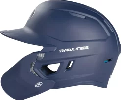 Rawlings Senior MACH Baseball Batting Helmet W/ Adjustable Face Guard -Ball Games Comprehensive Shop MACHADJRH SR DICMA07SMNADJ Navy SDEL
