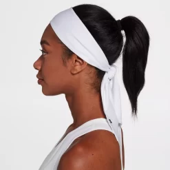 Prince Women's Tie Headband -Ball Games Comprehensive Shop PRNCWA100 White MODSDE
