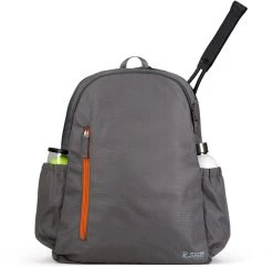 Ame & Lulu R. Scott Tennis Backpack -Ball Games Comprehensive Shop RSTB194 CharcoalOrange FRT