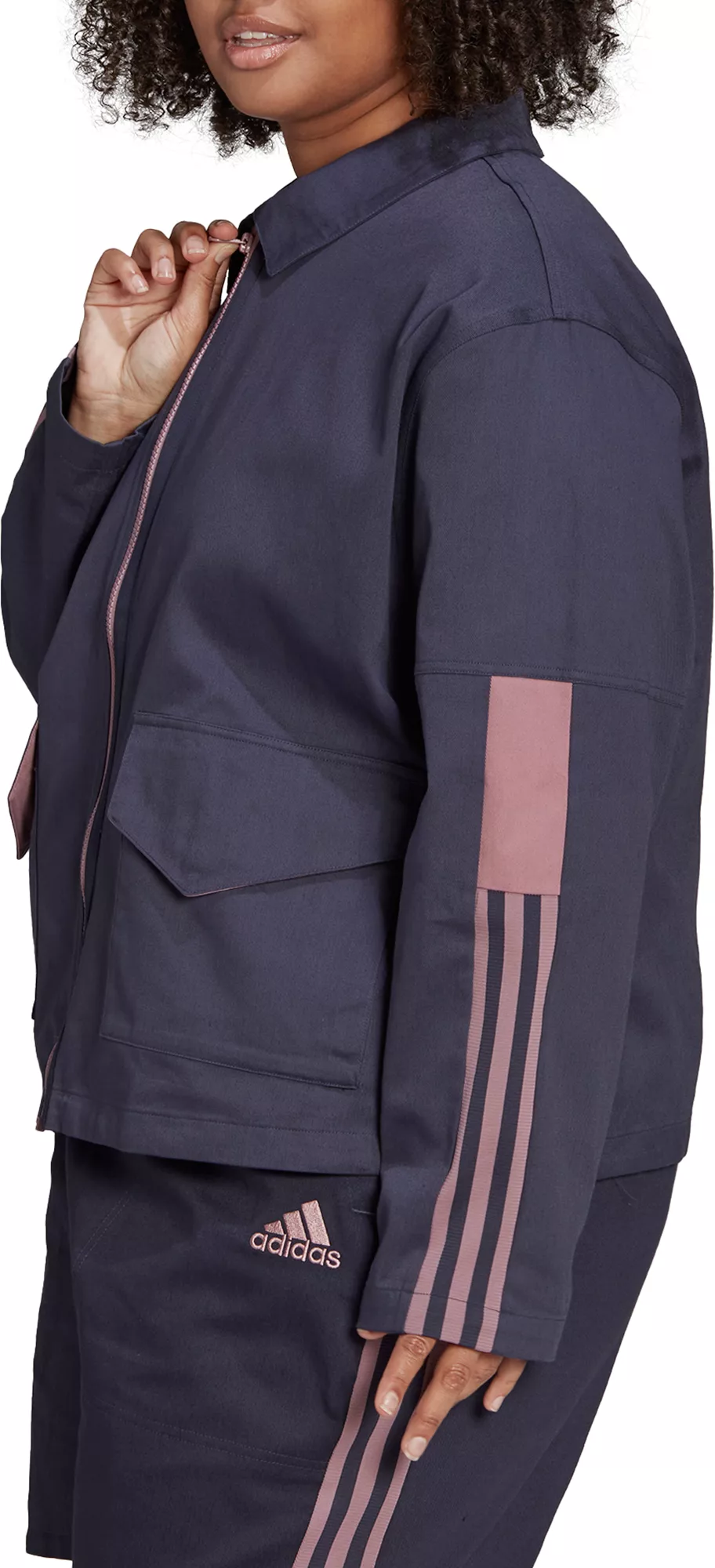 Adidas Women's Plus Size Tiro Cargo Track Jacket 10 Adidas Women's Plus Size Tiro Cargo Track Jacket - Image 8