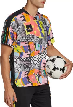 Adidas Men's Tiro Pride Soccer Jersey -Ball Games Comprehensive Shop S2206GHTAN801 HC9786 Multicolor MODR