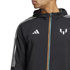 Adidas Men's Messi Soccer Windbreaker -Ball Games Comprehensive Shop S2306GHMES003N IB6331 Black MODDET