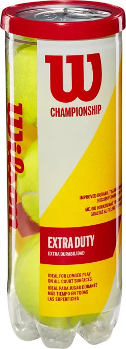Wilson Championship Extra Duty Tennis Balls - 4 Pack 9 Wilson Championship Extra Duty Tennis Balls - 4 Pack -Ball Games Comprehensive Shop T1096V NOCOLOR PKG alt1