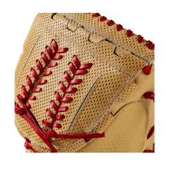 Wilson 34'' Aubree Munro A2000 Series Game Model Fastpitch Catcher's Mitt W/ Spin Control™ -Ball Games Comprehensive Shop WBW10024434 White DET alt1