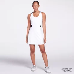 Prince Women's Fashion Cross Strap Tennis Dress -Ball Games Comprehensive Shop WPT11313 White MODSTLAD