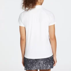 Prince Women's Fashion Snap Tennis Polo -Ball Games Comprehensive Shop WPT31311 White MODBCK