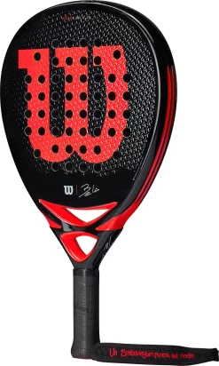 Wilson BELA Junior Padel 12 Wilson BELA Junior Padel -Ball Games Comprehensive Shop WR070811U0 Black AL