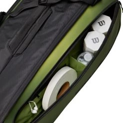 Wilson Super Tour 9-Pack Blade Bag -Ball Games Comprehensive Shop WR8016801001 GreenBlack DET alt4