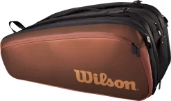 Wilson Super Tour Pro Staff V14 15-Pack Tennis Bag 13 Wilson Super Tour Pro Staff V14 15-Pack Tennis Bag -Ball Games Comprehensive Shop WR8021901001 Bronze AL