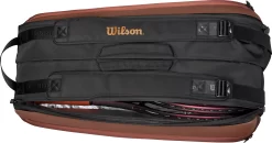 Wilson Super Tour Pro Staff V1 9-Pack Tennis Bag 12 Wilson Super Tour Pro Staff V1 9-Pack Tennis Bag -Ball Games Comprehensive Shop WR8024501001 Bronze LDB
