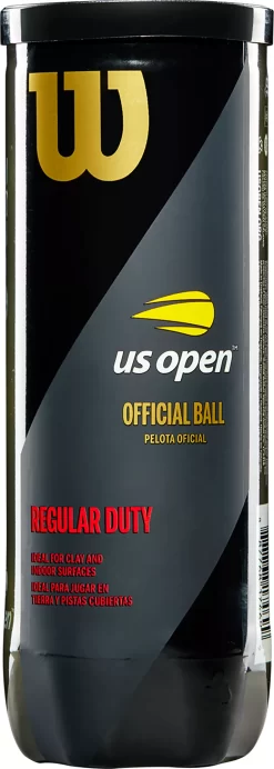 Wilson US Open Tennis Balls - 3 Ball Pack -Ball Games Comprehensive Shop WRT107 NOCOLOR PKG