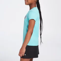 Prince Girls' Short Sleeve Graphic T-Shirt -Ball Games Comprehensive Shop YPT31309 ArcticOceanRcqtHeart MODSDE